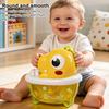 Baby Bath Toys Dinosaur Bubble Machine with Music Powerful Suction Cup Stable Non-Falling Automatic Foaming Bubble Maker for Bathtub Kids Bath Fun Toy