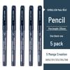 Lion Art Waterproof Syringe Pen for Manga & Line Drawing, Black, 0.05-0.1mm