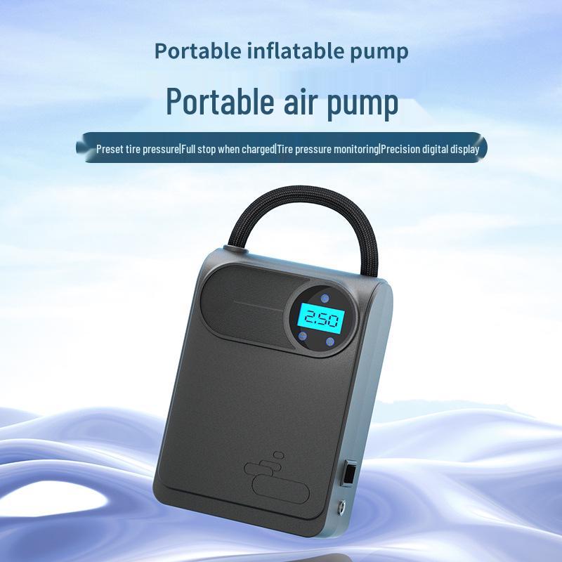 Multifunctional Portable Wireless Car Tire Inflator: Emergency Electric Air Pump