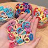 100/200pcs Colorful Basic Nylon Ealstic Hair Ties for Girls Women Ponytail Hold Scrunchie Rubber Bands Rope Hair Accessories