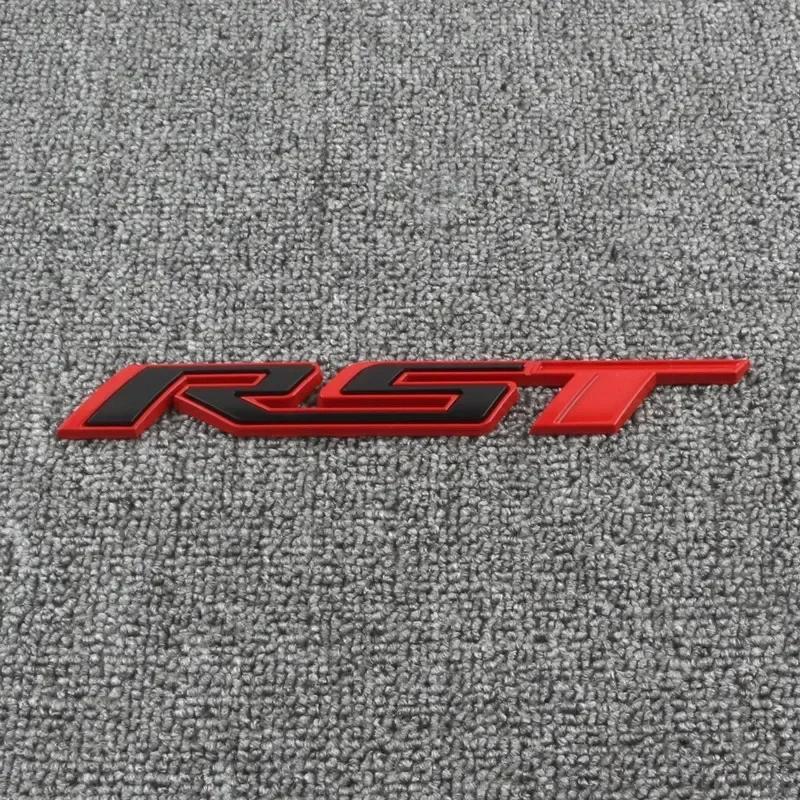 1Pc 3D Metal RST Logo Sticker Rear Trunk Emblem Badge Car Decals For Chevy Silverado