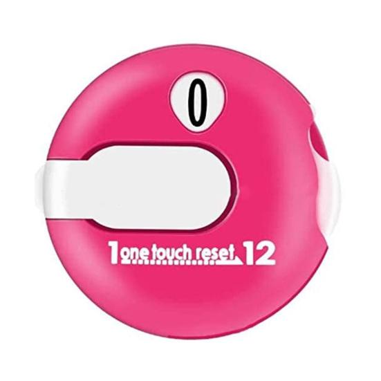 

Счетчик очков для гольфа со сбросом в одно касание Компактный размер Портативный счетчик для гольфа-кликер Секретарь игры в гольф розовый