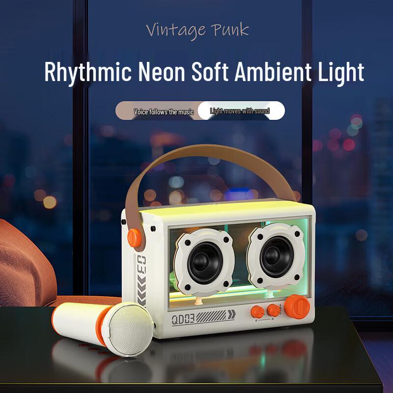 Bach Johann QD03 Bluetooth Karaoke Speaker with Microphone