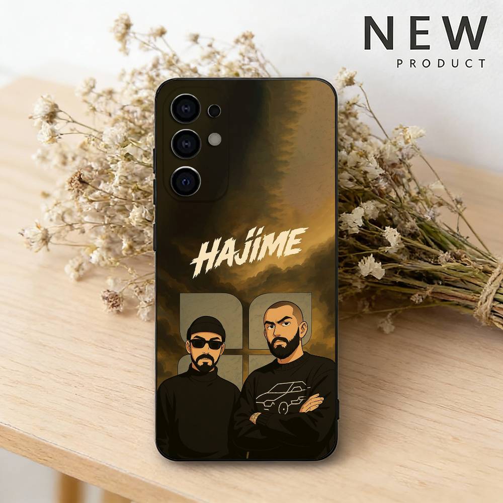 

MiyaGi H-Hajime Andy Panda phone Case For Samsung S26,25,24,21,22,23,30,20,Ultra,Plus,Fe,Lite Black Soft Cover Samsung S21plus