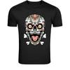 Day of the Dead Skull Art T-Shirt - Colorful Sugar Skull Graphic