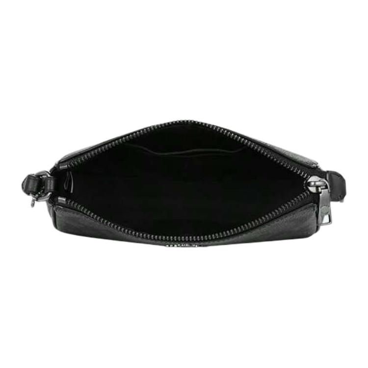 New COACH Nolita Polyvinyl Chloride Pochette, Shoulder Bag Trumpets Women's Dark Gray CW426-QBMI5