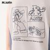 M.Latin Boys' Color-blocked Back Pattern Two-piece Summer Set