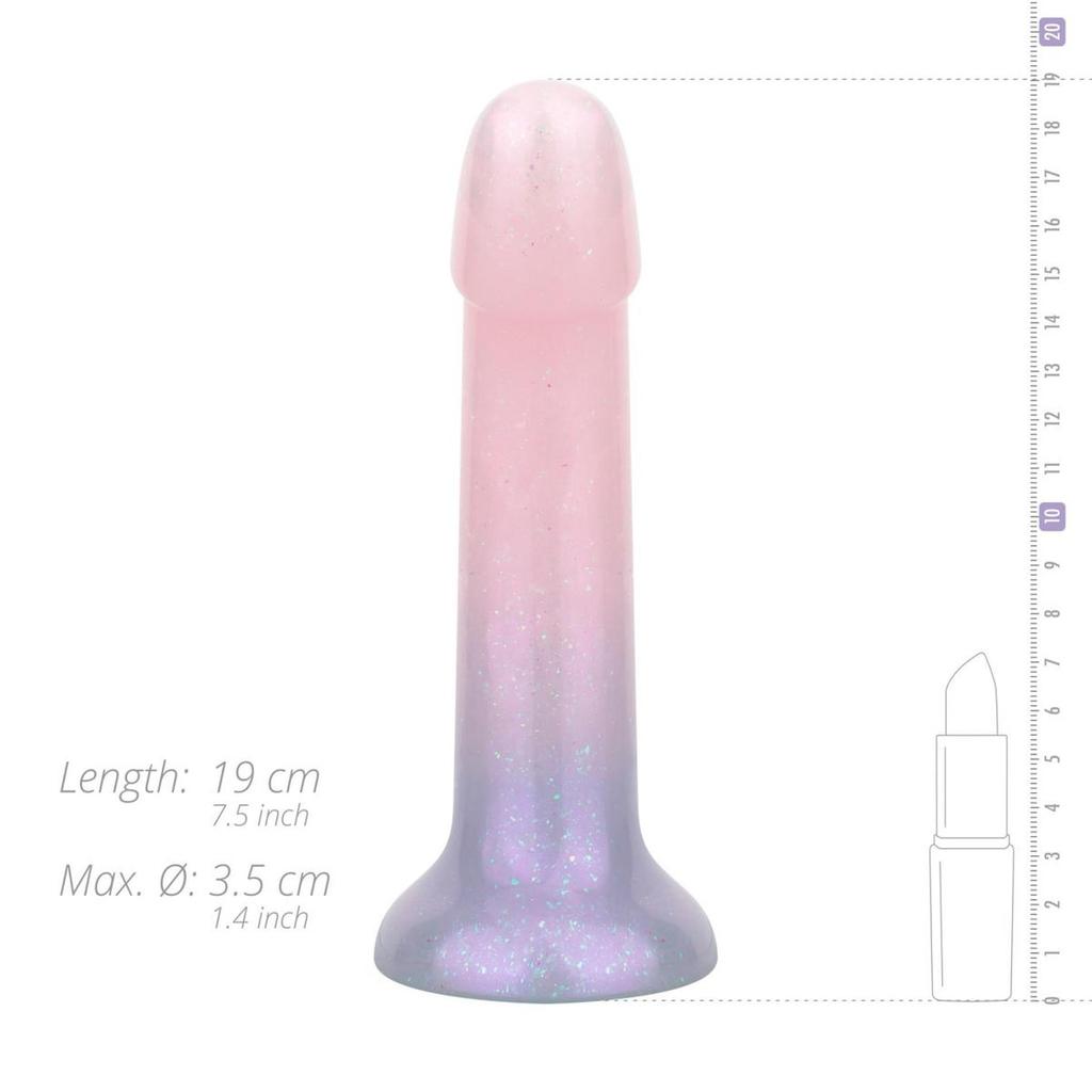 Realistyczne Dildo Z Przyssawką Mermaid Ombre Dildo - 17 Cm