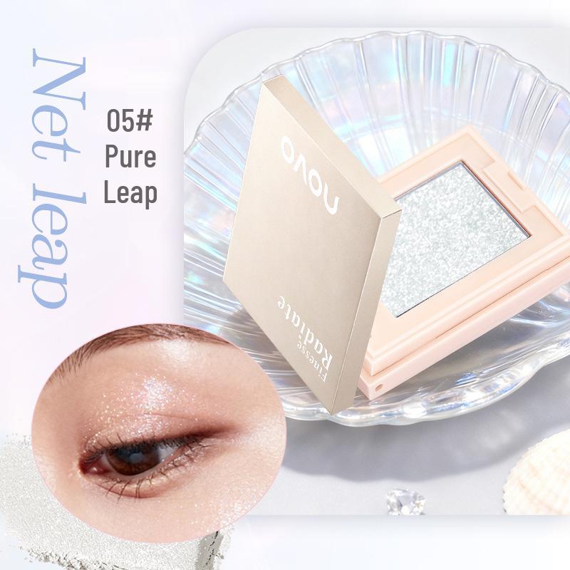 Novo Diamond Sparkle Eyeshadow & Blush: Melted Light Potato Mash, Multi-use Highlighter & Contour, Low Saturation