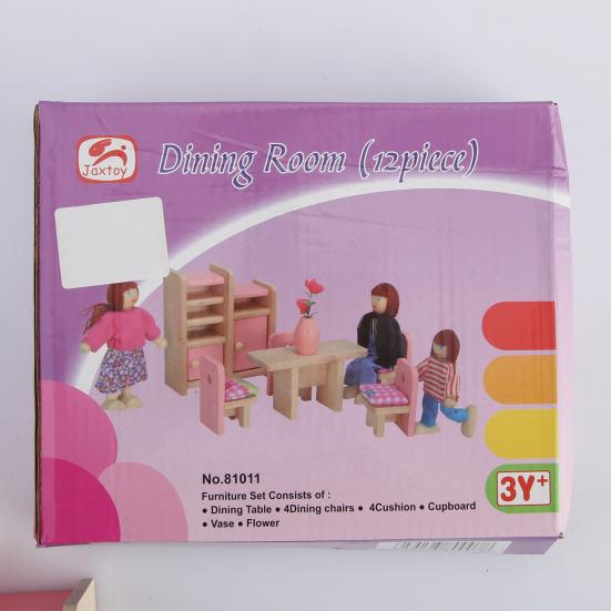 Kids Mini Table Chair Cabinet for 1/12 Dollhouse Bearoom Living Room DIY Accessories