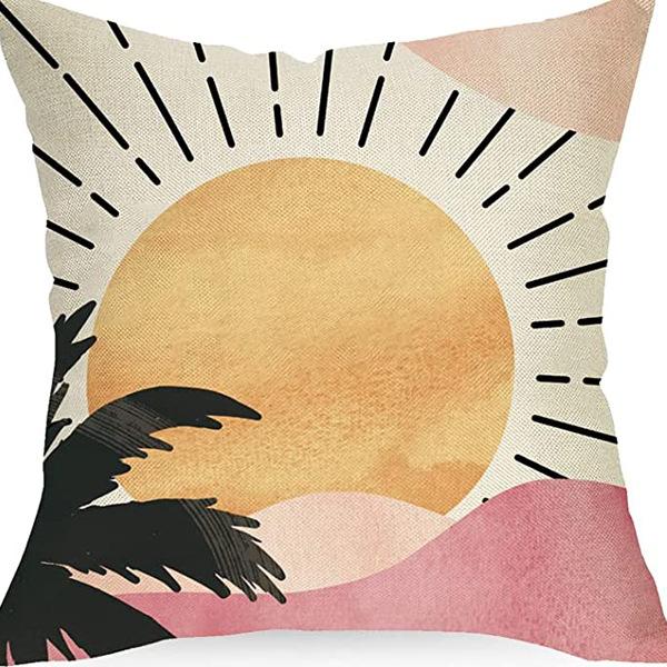 Popular Simple Abstract Geometric Pillow Case Nordic Morandi Home Sofa Car Cushion Cover
