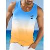 Summer Daily Casual Men's Sleeveless T-shirt Hawaiian Men's Tank Top Street Fashion Men's Tank Top