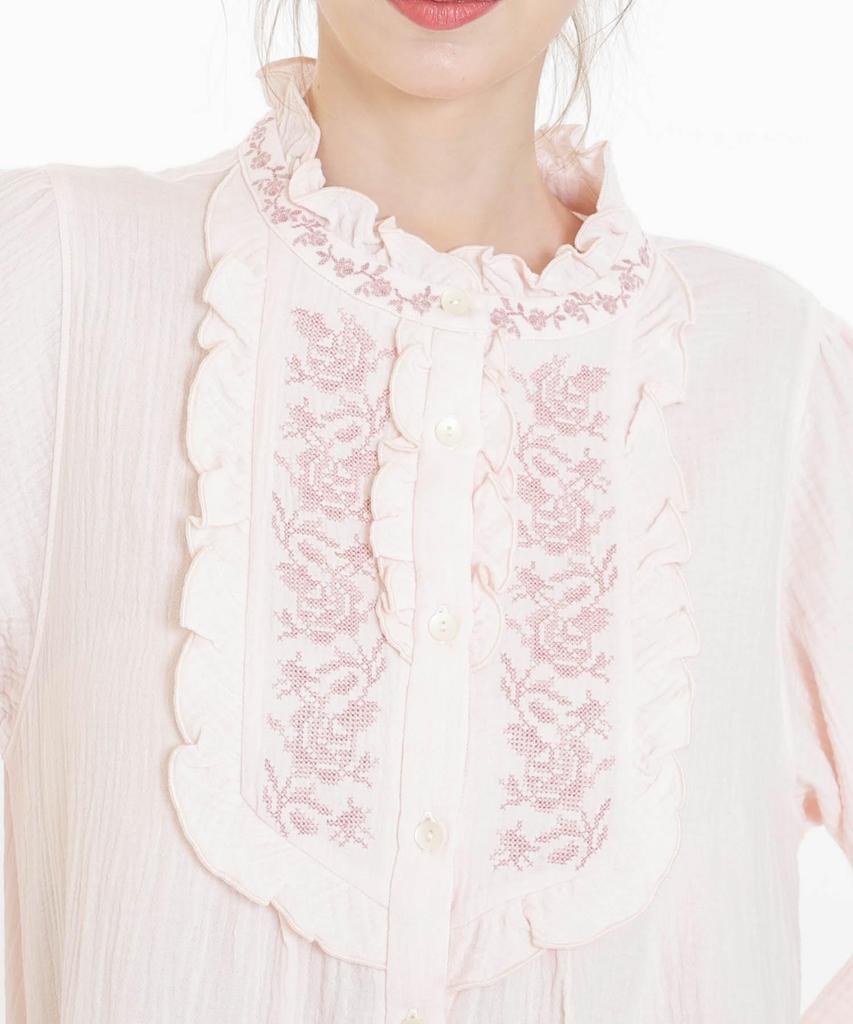 Cream Puff Antique Embroidered Dress [Narue] Gauze(R)