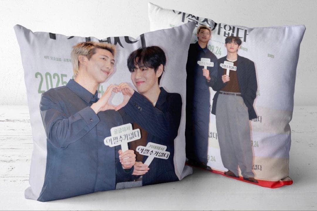

[USED] BTS Cushion Cover Namjoon RM Taehyung V V