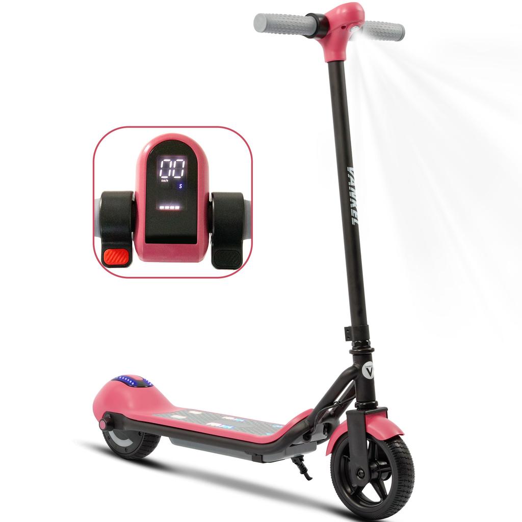 VANKEL ZQ001 Kid's Folding Electric Scooter 110W Motor 24V2.5Ah Battery 6.5 Inch Tires Outdoor Play Lightweight E-Scooter