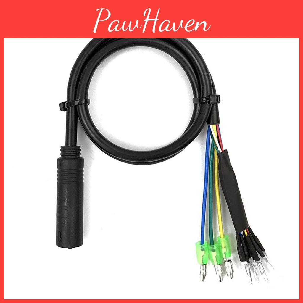 Bike Conversion Electric Bicycle To Motor Adapter Cable With Female Connector 6 Pin Hall Sensor And