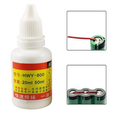 New Stainless Steel Liquid Flux Welding Solder Non-toxic Copper HWY-800 Paste Flux Liquid Solders Water Liquid Solders 20ml