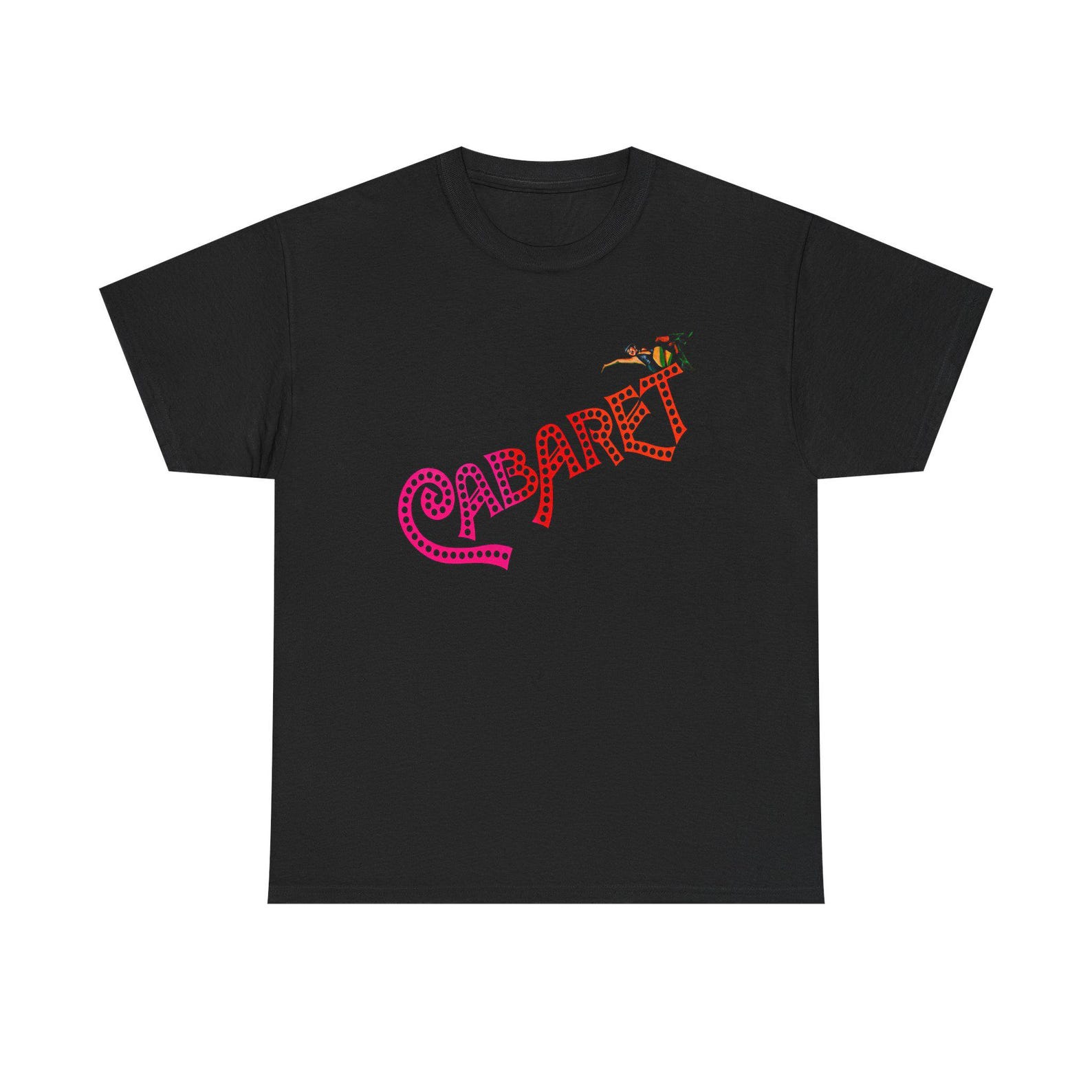 Cabaret Broadway Musical Logo Black White Blue Tee T-Shirt Size S to 5XL S