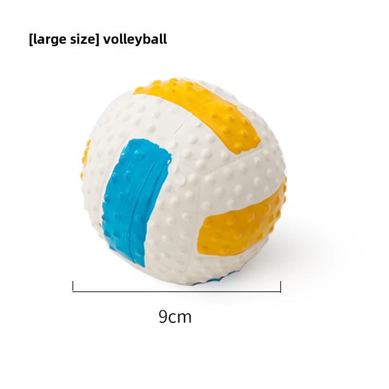 Dog Latex Sound Toy Molars Teeth, Bite-resistant and Stuffy Football, Small Dog Teddy Training Pet Supplies