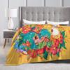 Cookie Run Kingdom Fleece Blanket  Novelty Throw Blanket for Bed Sofa Couch 200x150cm Quilt