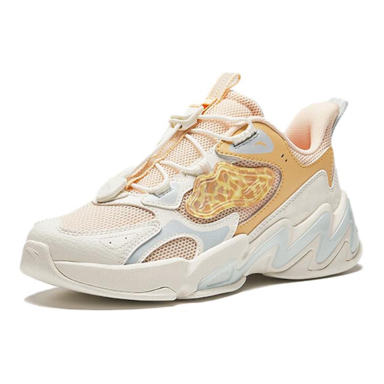 Anta Kids Soft Sole Comfortable Non-Slip Wear-Resistant Low-Top Running Shoes Kids sneaker White Brown 322438805-3