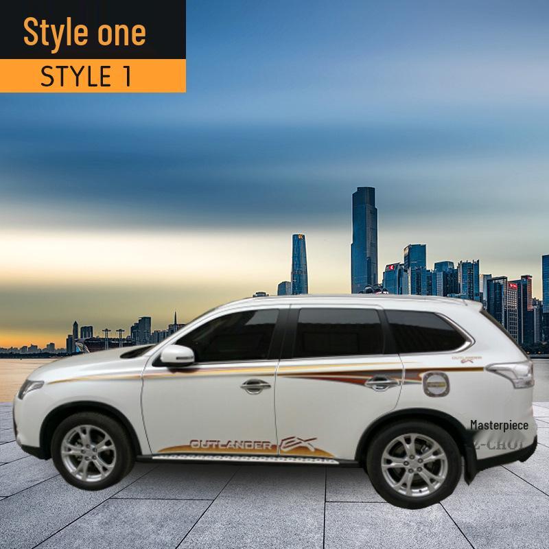 08-20 Pajero Sport Vlastní Samolepky Pruhů Karoserie