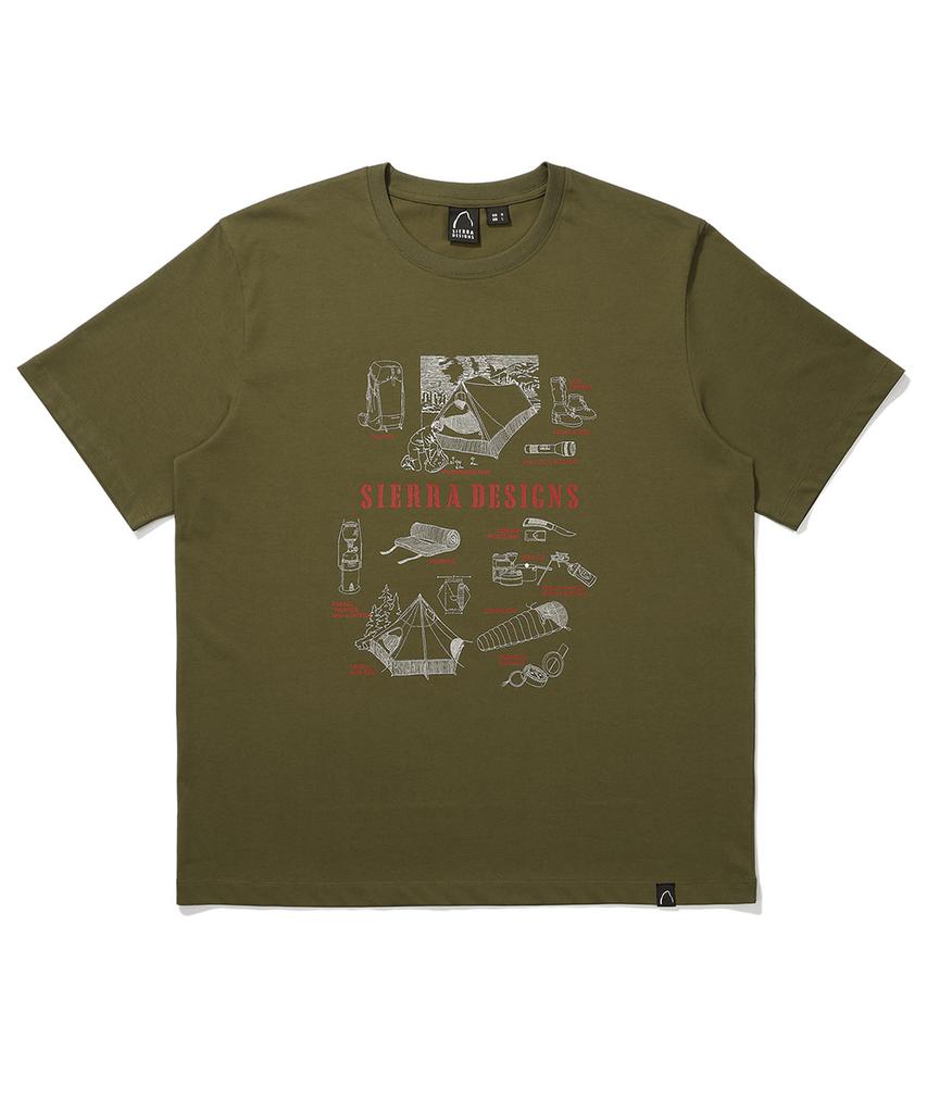 SIERRA DESIGNS Gear Archive Chill-Lite Short Sleeve T-Shirt Khaki