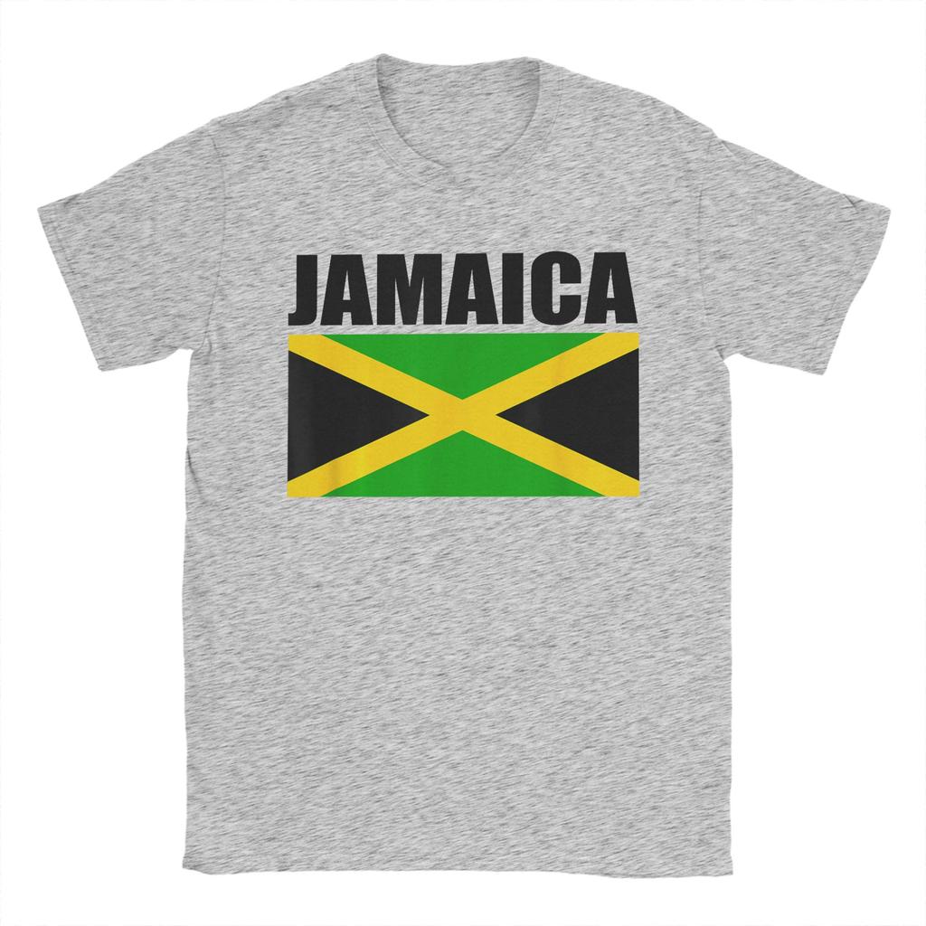 Jamaican Flag Love Jamaica T Shirt Unisex Y2K Casual Cotton TShirts Summer O Neck Hipster Tee Shirt Printed Oversized Clothes