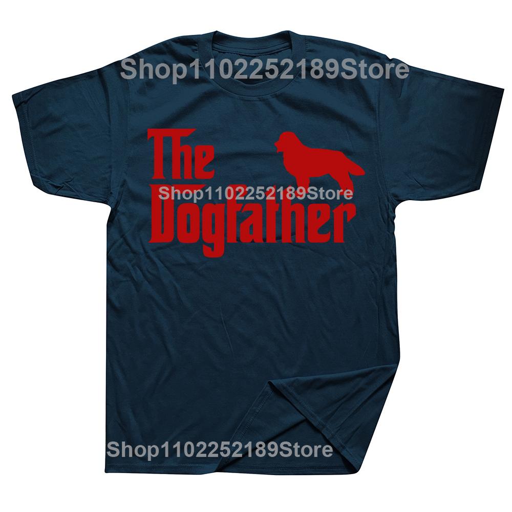 Neuheit Berner Sennenhund The DogFather T-Shirts Grafik Baumwolle Streetwear Kurzarm Geburtstagsgeschenke Sommerstil T-Shirt