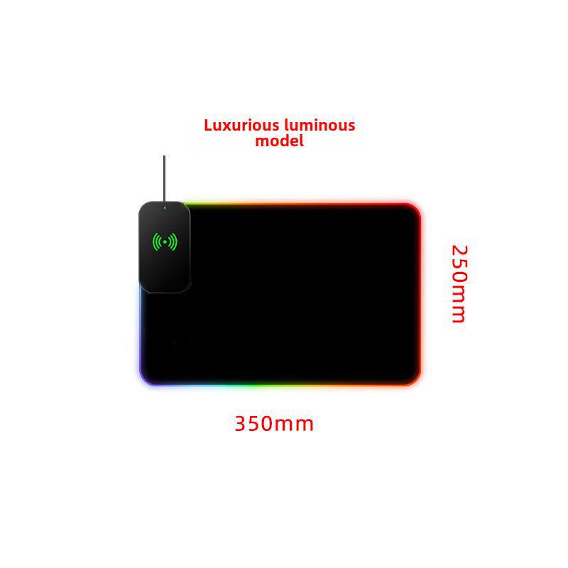 

Коврик для игровой мыши Luminous XL с защитой от грязи, беспроводной зарядкой и водонепроницаемым корпусом 350*250