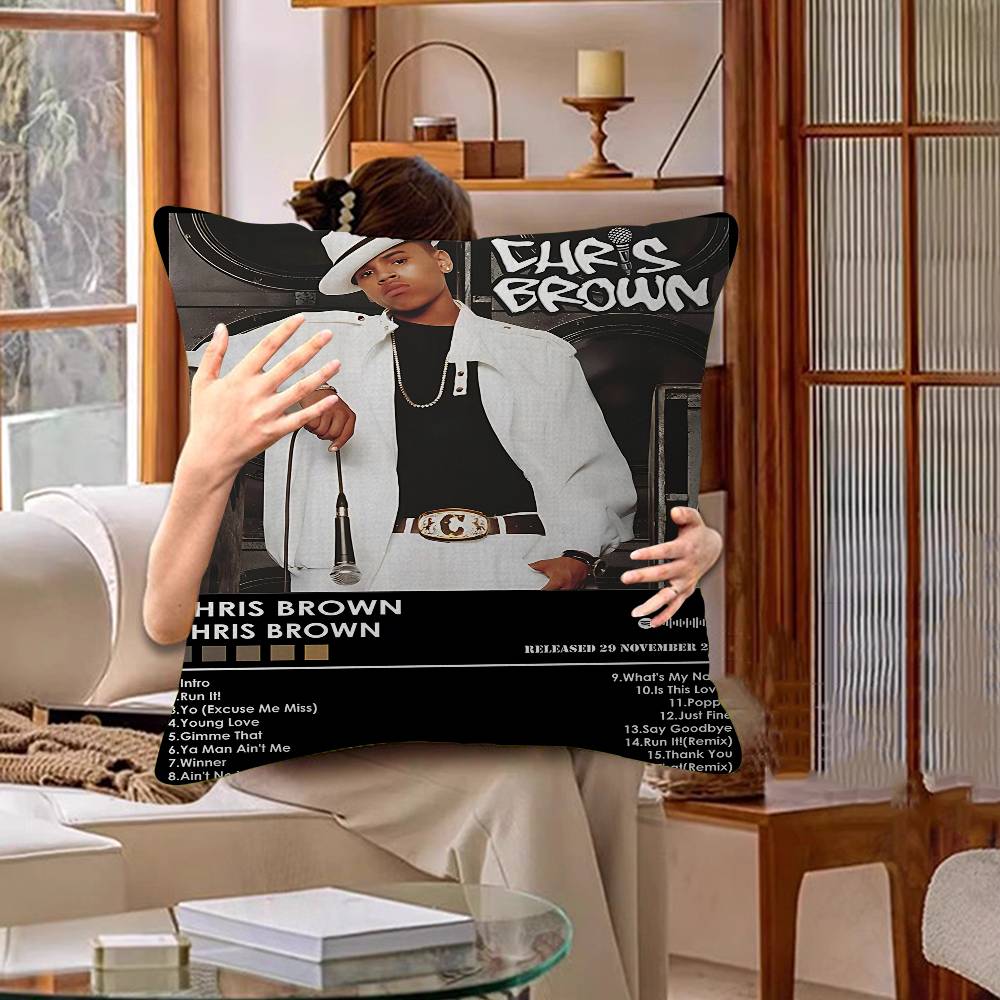 CChris BBrown Rapper Pillow Anime Pillow Sofa Bed Head Pillow Cover Cushion Cover X Cm Fashion