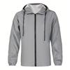 Mens Loose Fit Hooded Reflective Jacket Cycling Outdoor Wear