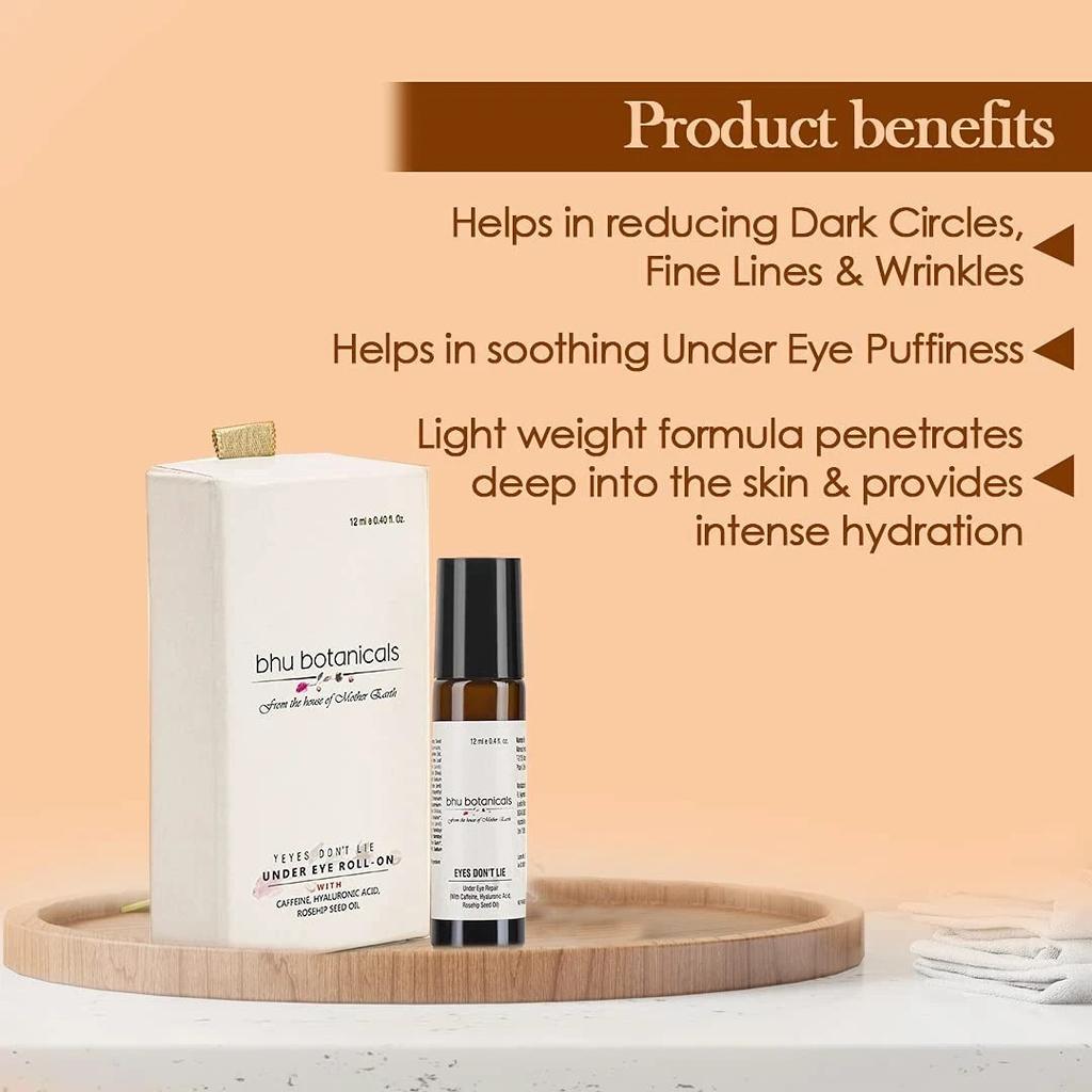 Bhu Botanicals Eyes Don't Lie Under Eye Roll On 12ml