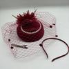 Pearl Cheongsam Hat Hair Ornament: Retro Shanghai Socialite & Bride Accessory