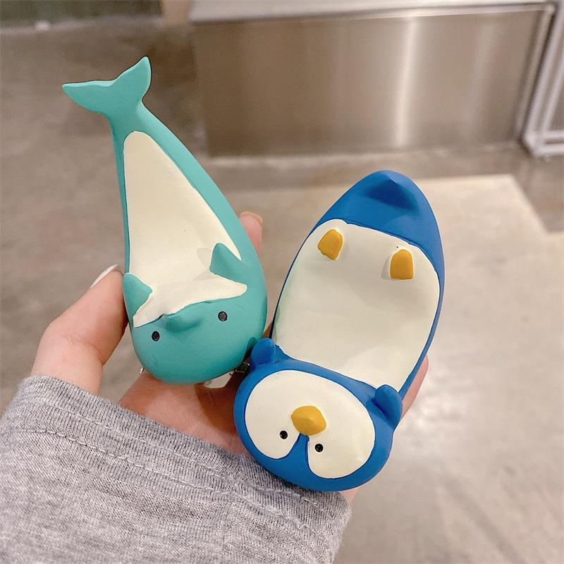 Three Dimensional Cute Dolphin Cartoon Animal Stand Desktop Lazy Stand