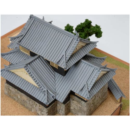Woody Joe 1/150 Bitchu Matsuyama Castle Wooden Model Assembly Kit