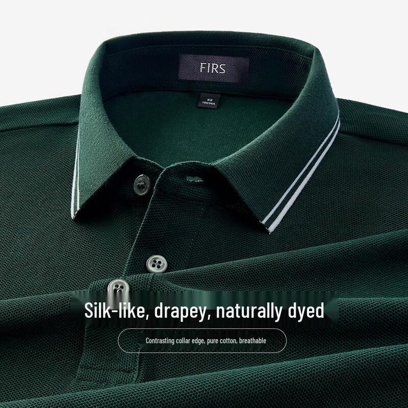 FIRS Men s Mercerized Cotton Long Sleeve Polo Shirt XL