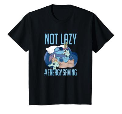 Disney Lilo Stitch Tembel Değil Enerji Tasarrufu Sözü Gençlik Çocuk & Tişört