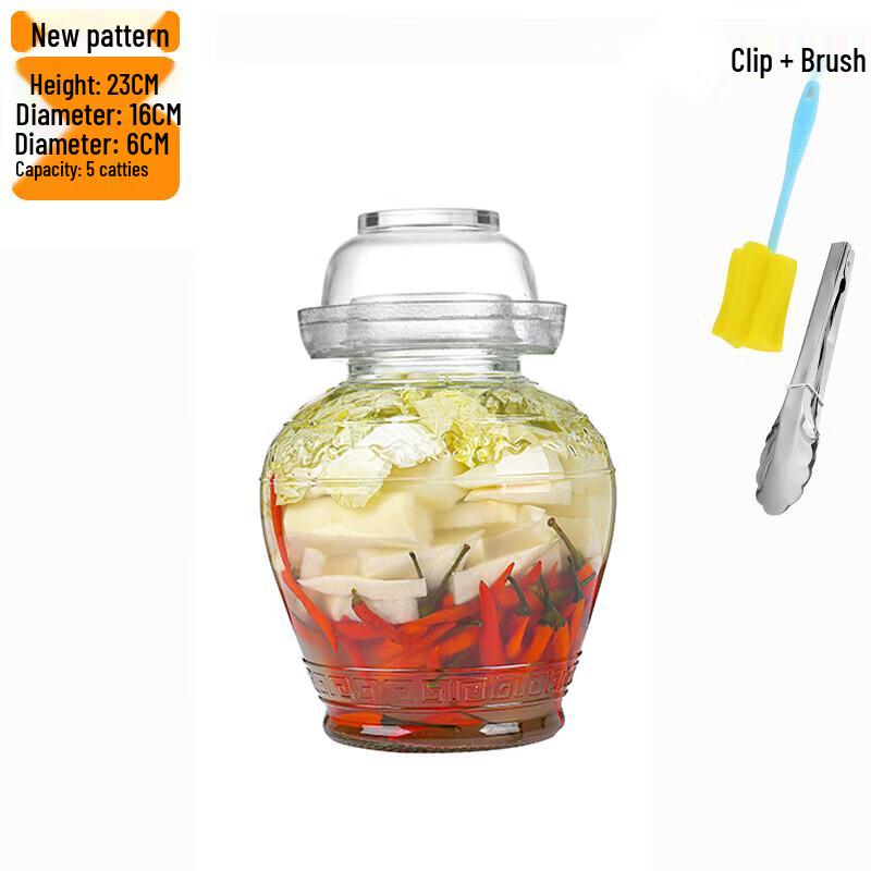 Glas-Einmachglas & Kimchi-Gefäß mit dicht schließendem Deckel