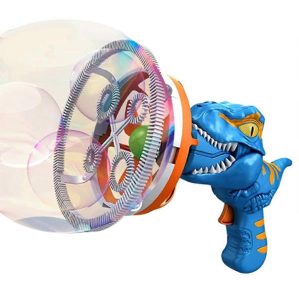 Electric Dinosaur Bubble Machine Bubble Dinosaur Pool Toys Blue