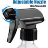 Plastic Spray Bottles for Plant - 10oz/300ml - Mist Stream - No Clog No Leak, Easy To Grip with Adjustable Nozzle for Hair, Cooking, Cleaning - BPA