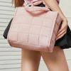 Lightweight Quilted Tote Bag Nylon Multi-Pocket Crossbody Bag Large Capacity Detachable Strap Shoulder Bag Work