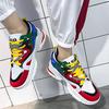 Kolorowe Sneakersy na Platformie Męskie 2024 Moda Para Casualowe Sneakersy Lekkie Sznurowane Stylowe Sneakersy Damskie Tenis Masculino
