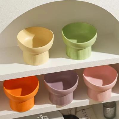 Katze im nordischen Stil, Futter- und Wassernapf, Haustier-Tier-Keramik-Essnäpfe, hoher Fuß erhöht, für Welpen und Katzen, matte Schüsseln, erhöhte Hundenäpfe