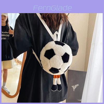 Plush Soccer Toy Backpack For Kids With Breathable Lightweight Design For School And Play