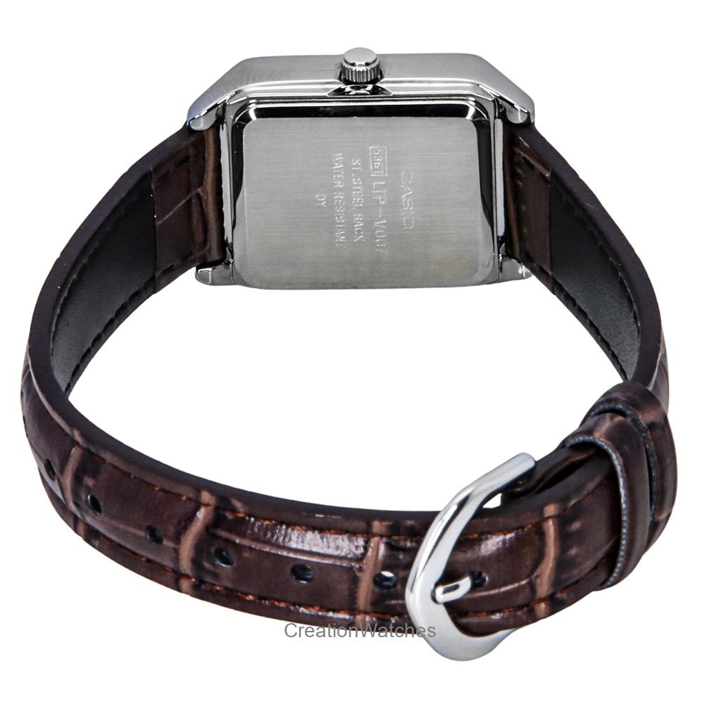 Casio Standard Analog Leather Strap White Dial Quartz LTP-V007L-7E2 Women's Watch