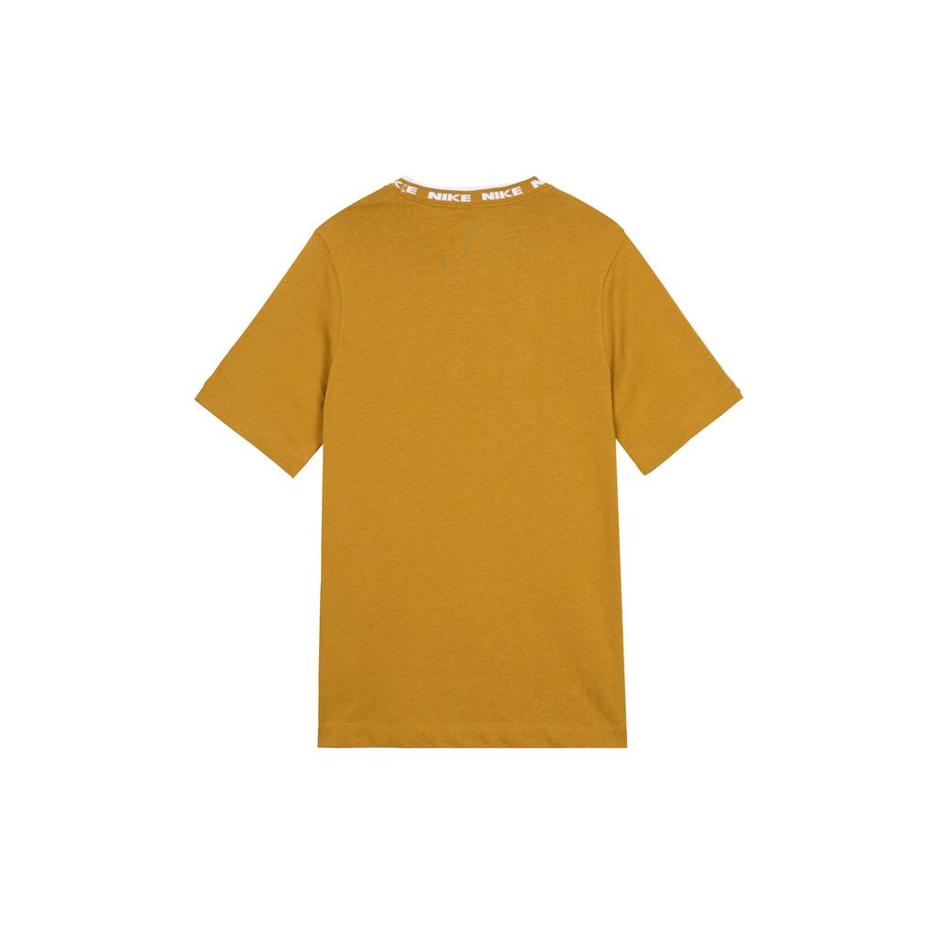 New Nike Set-in Sleeve T-Shirt Men's Yellow FB7310-716
