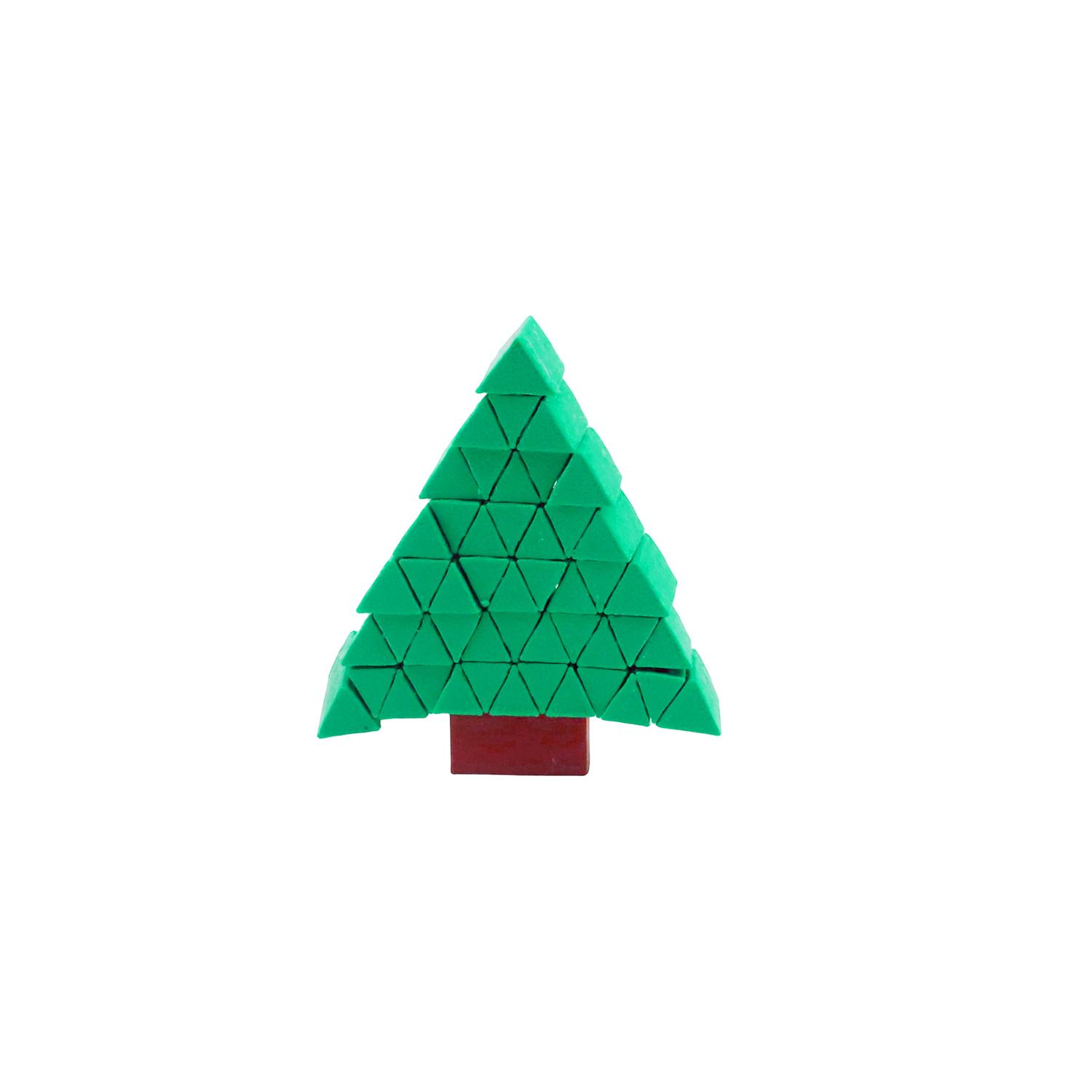 Pixel Mosaic Tree Shaped Stress Relieving Toy, 3D Printed Ornament Model, Novel Tree Model For Stress Relief