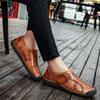 Men’s Moccasins Handmade Slip On Driving Shoes Comfort Flats Casual Shoes Plus Size Leather Shoes for Men Over Sized