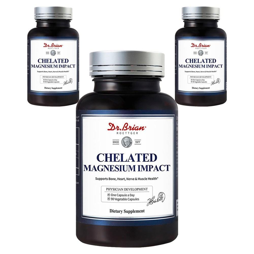 Dr. Brian Chelated Magnesium Impact Vegetable Capsules 3 pcs 90 Tablets